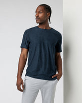 Strato Tech Tee Men's Navy Heather Blue Tee | Vuori onsale