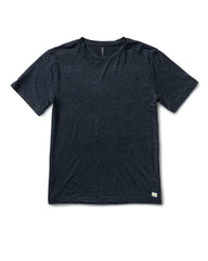 Strato Tech Tee Men's Navy Heather Blue Tee | Vuori onsale
