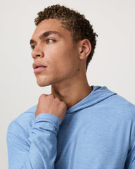 Strato Tech Hoodie Men's Isle Blue Heather Hoodie | Vuori for sale