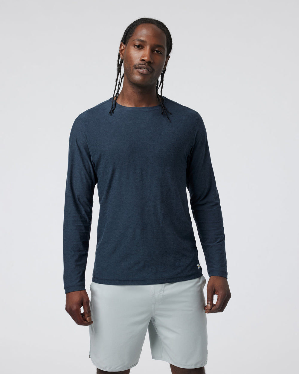 Long-Sleeve Strato Tech Tee Navy Long Sleeve Top | Vuori discount