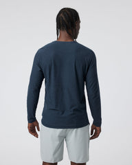 Long-Sleeve Strato Tech Tee Navy Long Sleeve Top | Vuori discount