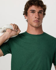 Strato Tech Tee Men's Viridian Heather Performance Shirt | Vuori sale