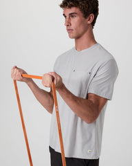 Short Sleeve Strato Pocket Tee - Relaxed Fit Platinum Heather | Vuori for sale