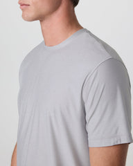 Strato Tech Tee Platinum White Tech Workout Shirt | Vuori online