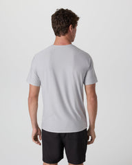 Strato Tech Tee Platinum White Tech Workout Shirt | Vuori online