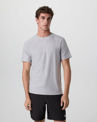 Strato Tech Tee Platinum White Tech Workout Shirt | Vuori online