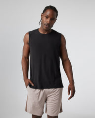 Strato Muscle Tee Men's Black Muscle Shirt | Vuori discount