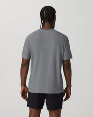Short Sleeve Strato Tech Tee - Relaxed Fit Heather Grey | Vuori for sale