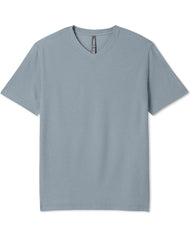 Strato Tech V-Neck Tee Men's Dusty Blue Heather Shirt | Vuori outlet
