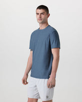 Strato Tech Tee Men's Pool Blue Workout Shirt | Vuori sale