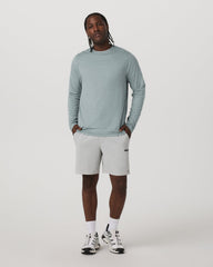 Long Sleeve Ponto Performance Tee Misty Blue Heather | Vuori sale