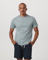 Short Sleeve Ponto Performance Tee Misty Blue Heather | Vuori onsale