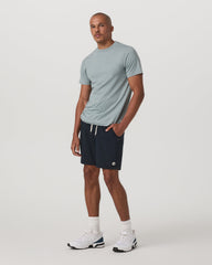 Short Sleeve Ponto Performance Tee Misty Blue Heather | Vuori onsale