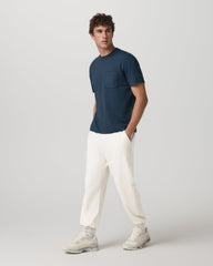 Short Sleeve Ponto Pocket Tee - Relaxed Fit Ocean Blue | Vuori online