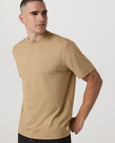 Men's Short Sleeve Ponto Tee - Relaxed Sungold Heather | Vuori sale