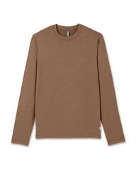 Long Sleeve Ponto Performance Tee Pecan Heather | Vuori shop