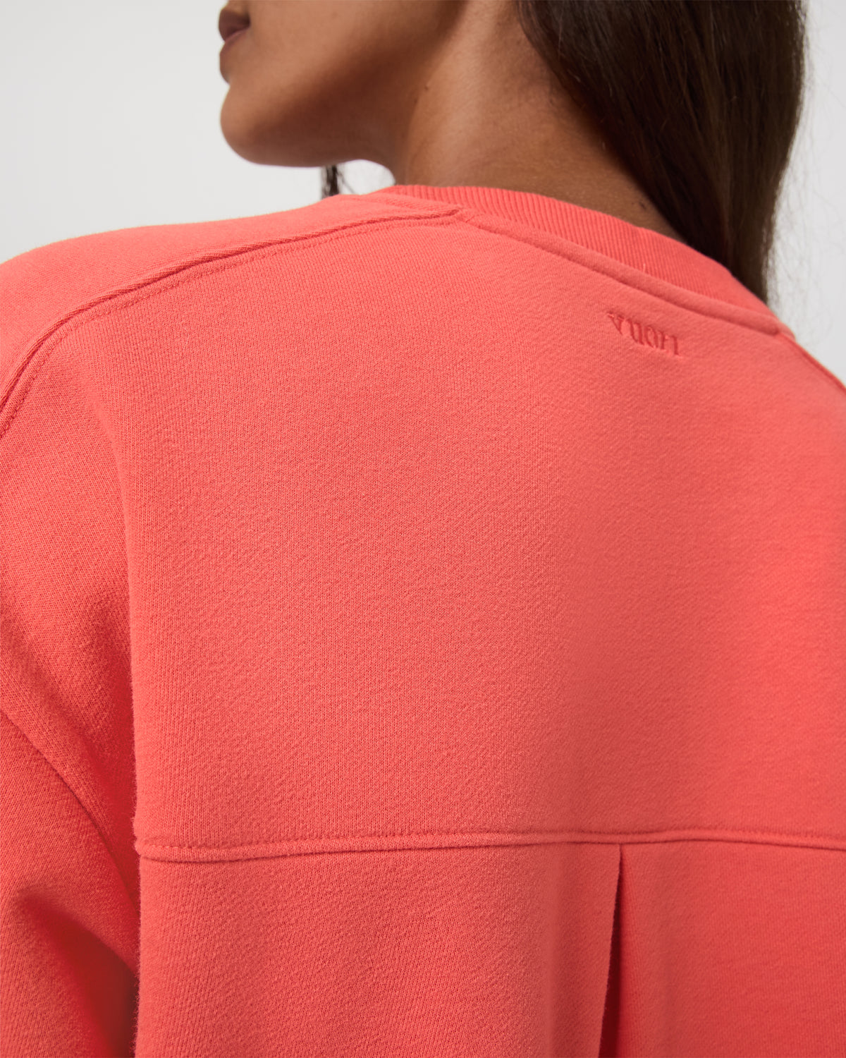 Sedona Seams Crew Women's Bright Coral Sweatshirt | Vuori sale