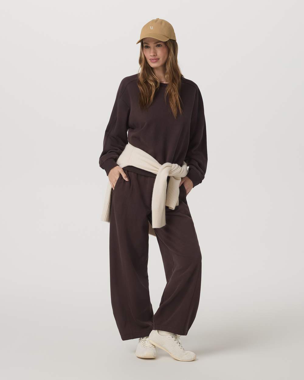 Sedona Seams Crew Women's French Roast Sweatshirt | Vuori shop