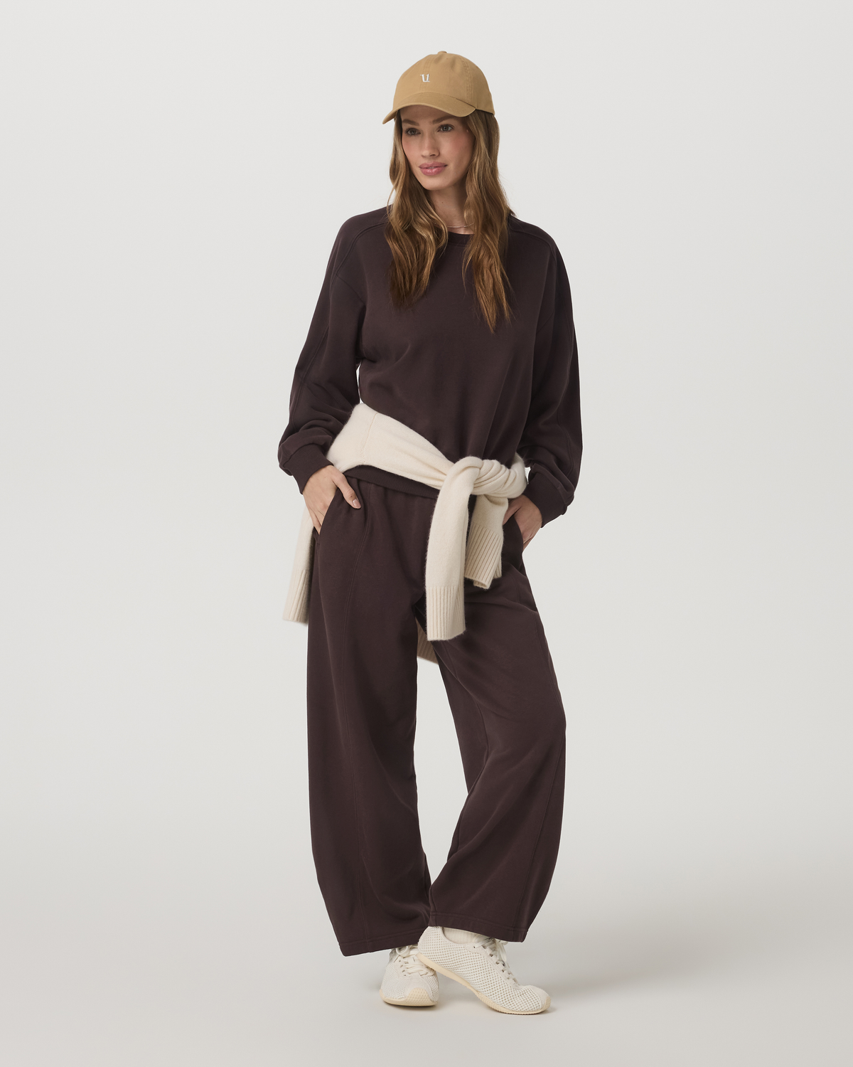Sedona Seams Crew Women's French Roast Sweatshirt | Vuori shop