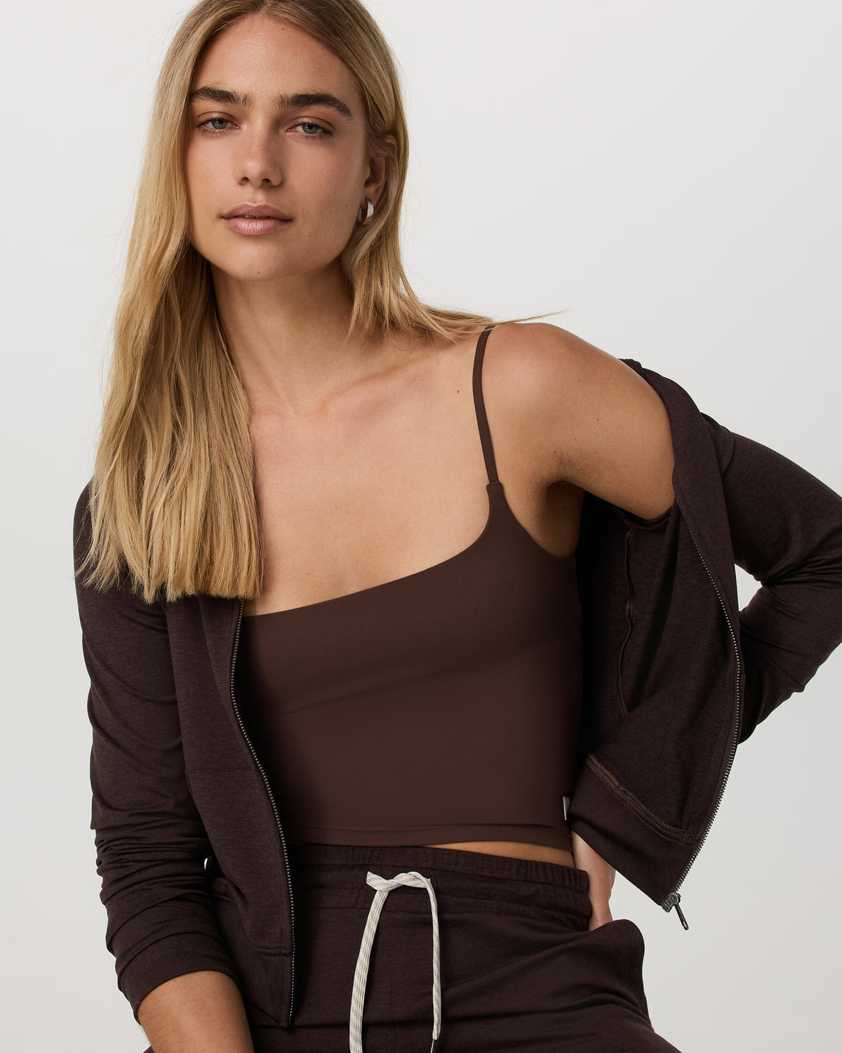 Halo Mini FZ Hoodie Women's Java Heather Hoodie | Vuori onsale