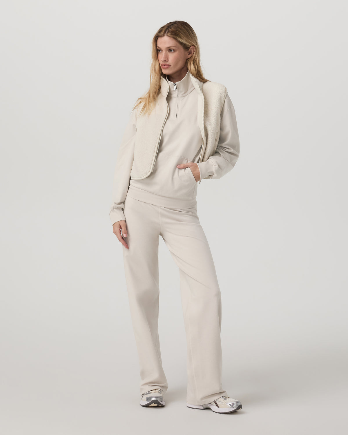 Granite Half Zip Women's Oatmeal Heather Sweatshirt | Vuori discount