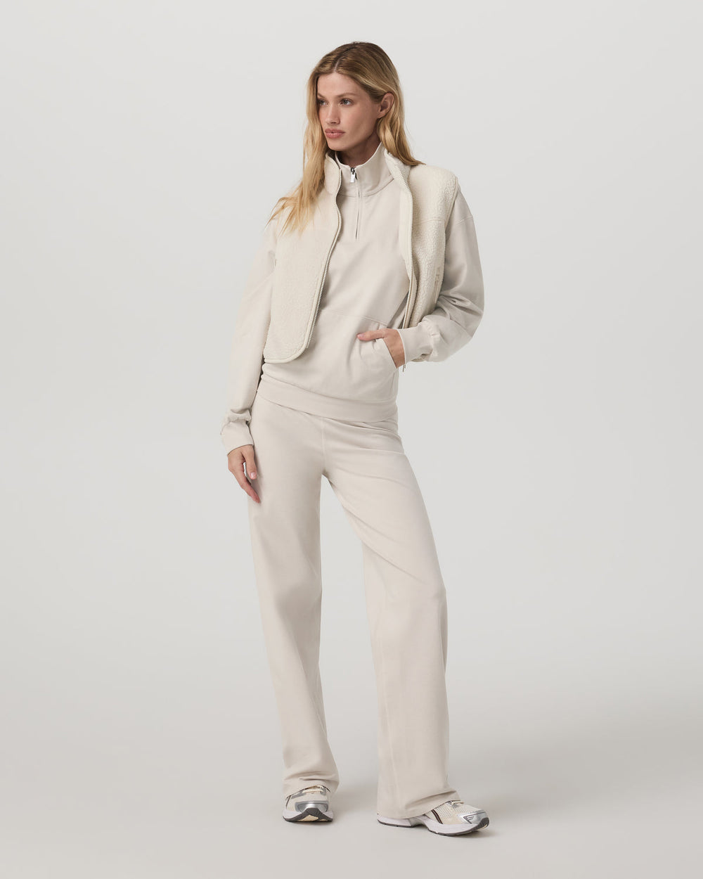 Granite Half Zip Women's Oatmeal Heather Sweatshirt | Vuori discount