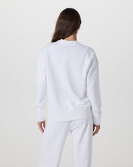 Sedona Weekender Crew Women's White Pullover | Vuori sale