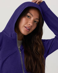 Halo Full Zip Hoodie Women's Stellar Sky Heather Hoodie | Vuori online
