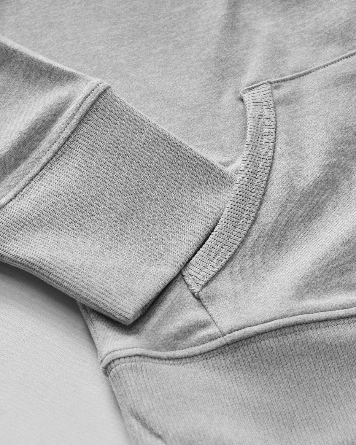 Halo Mini Full Zip Hoodie Pale Grey Heather | Vuori outlet