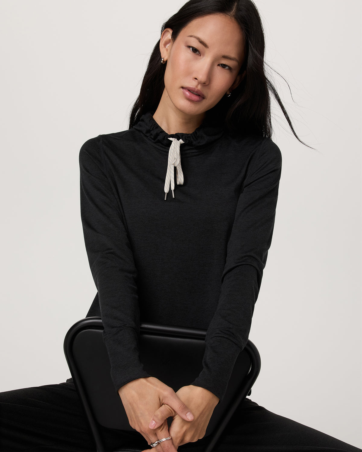 Halo Essential Hoodie Black Heather Sweatshirt | Vuori sale