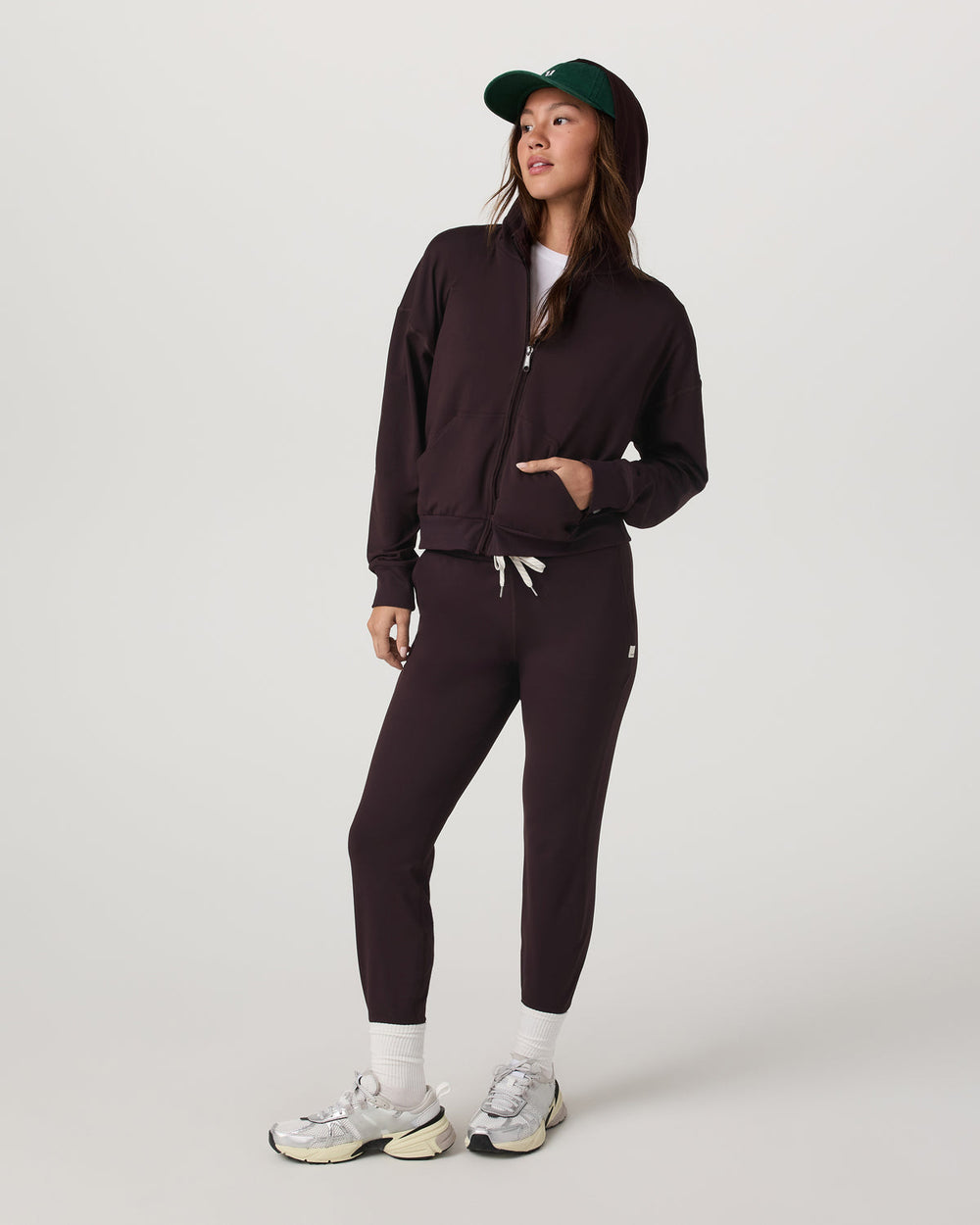 Halo Full Zip Hoodie Women's Raisin Hoodie | Vuori discount