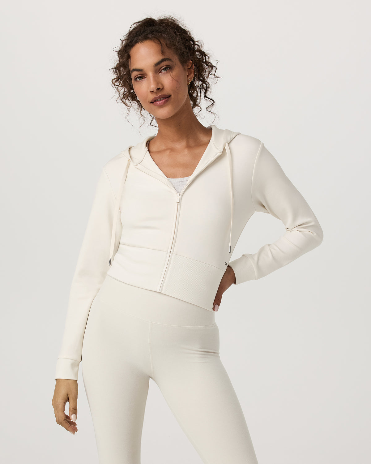 Compose Full Zip Hoodie Women's Marshmallow Jacket | Vuori shop