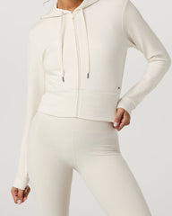 Compose Full Zip Hoodie Women's Marshmallow Jacket | Vuori shop