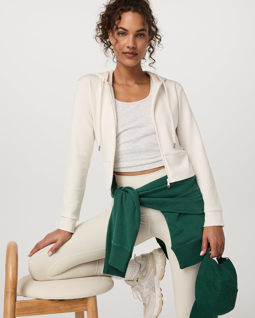Compose Full Zip Hoodie Women's Marshmallow Jacket | Vuori shop