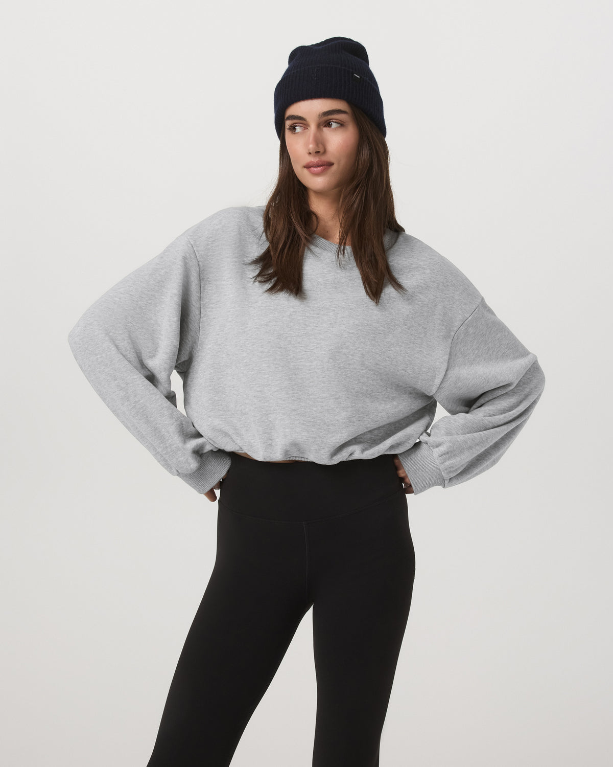 Sedona Bubble Crew Women's Light Heather Grey Crewneck | Vuori sale