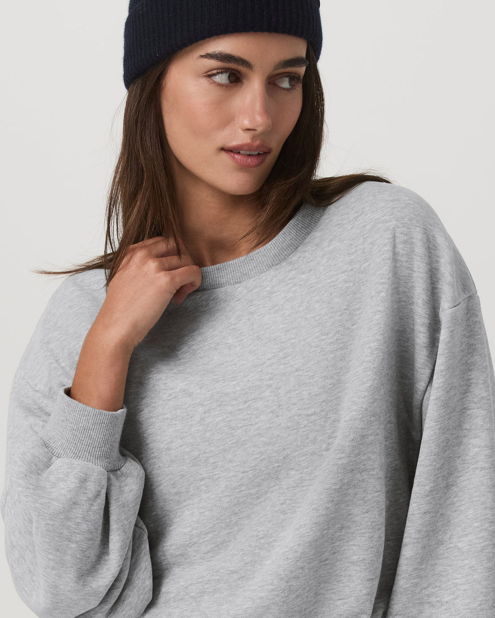 Sedona Bubble Crew Women's Light Heather Grey Crewneck | Vuori sale