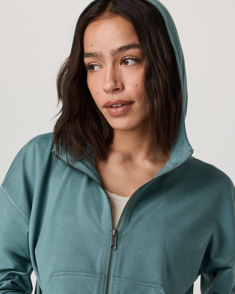 Halo Full Zip Hoodie Women's Bluegrass Heather Hoodie | Vuori onsale