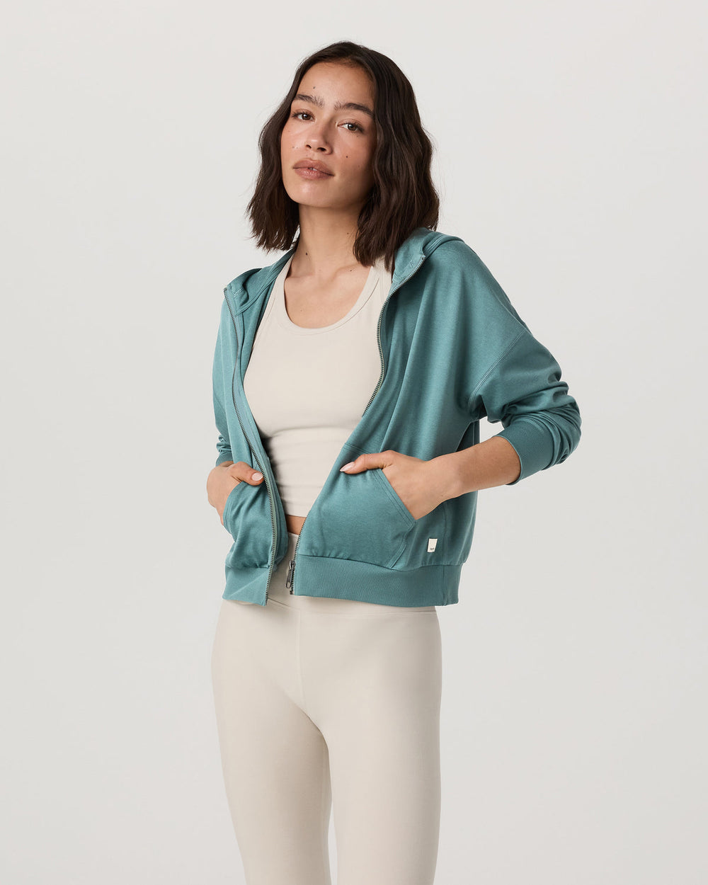 Halo Full Zip Hoodie Women's Bluegrass Heather Hoodie | Vuori onsale