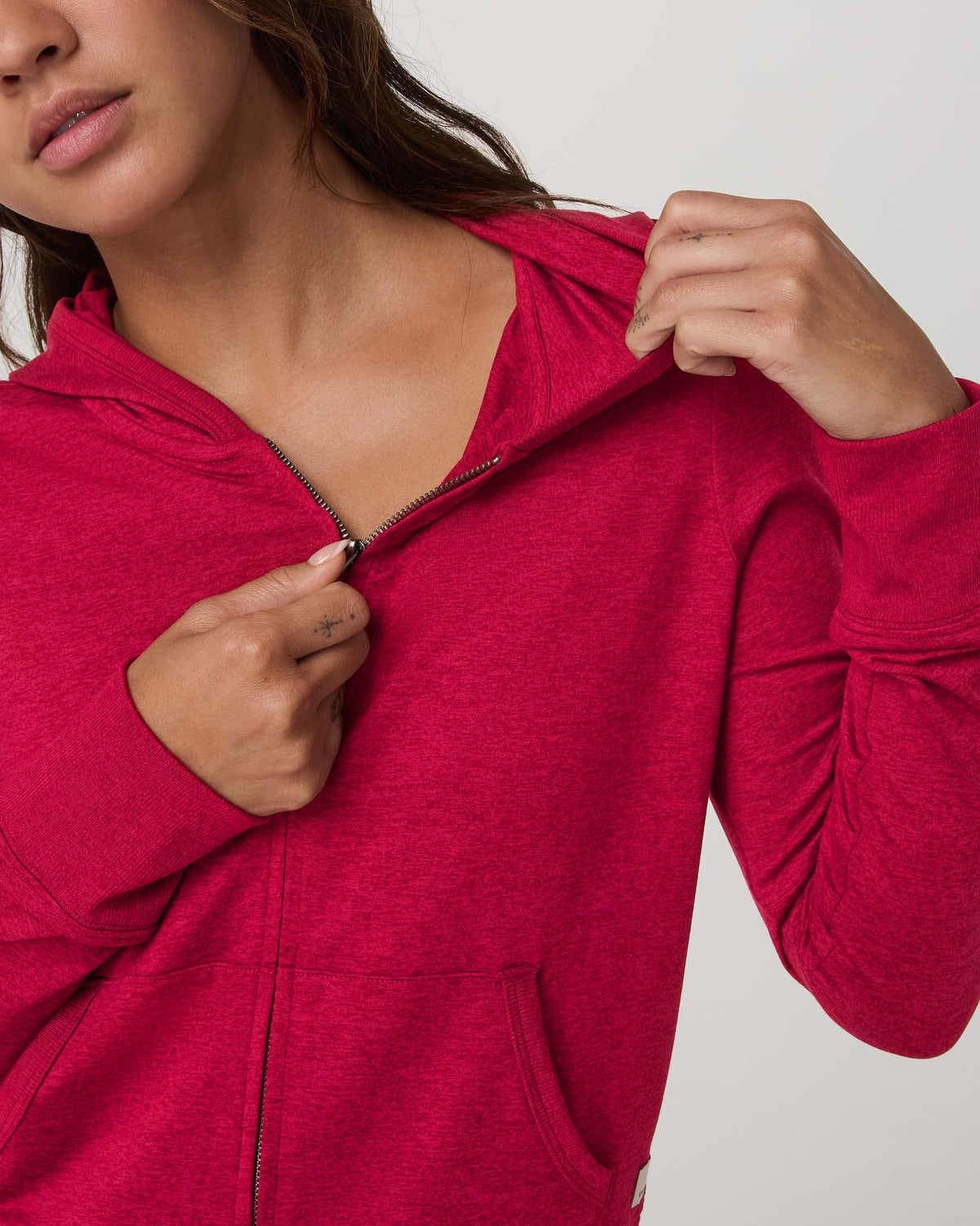 Halo Mini FZ Hoodie Women's Strawberry Heather Hoodie | Vuori online