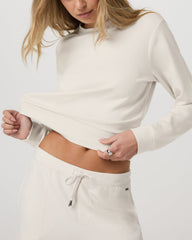 Compose Crew Marshmallow Pullover Fleece Sweatshirt | Vuori discount