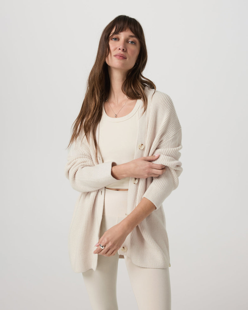 Alps Boyfriend Cardigan Women's Marshmallow Sweater | Vuori onsale