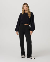 Sedona Bubble Crew Women's Black Pullover Crewneck | Vuori shop