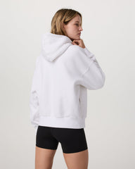 Restore Relaxed Half Zip Hoodie Women's White Pullover | Vuori online