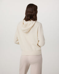 Émilie Cashmere Hoodie Women's Porcelain Zip | Vuori shop