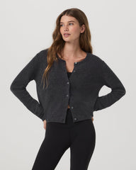 Émilie Cashmere Cardi Women's Charcoal Heather | Vuori sale