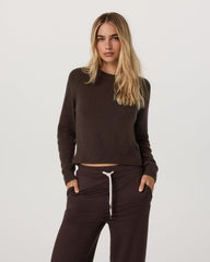 Émilie Cashmere Crew Women's Java Pullover | Vuori for sale