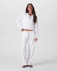 Sedona Cropped Half Zip White | Vuori shop