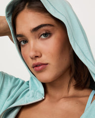 Halo Modern Full Zip Hoodie Sea Spray Heather | Vuori sale