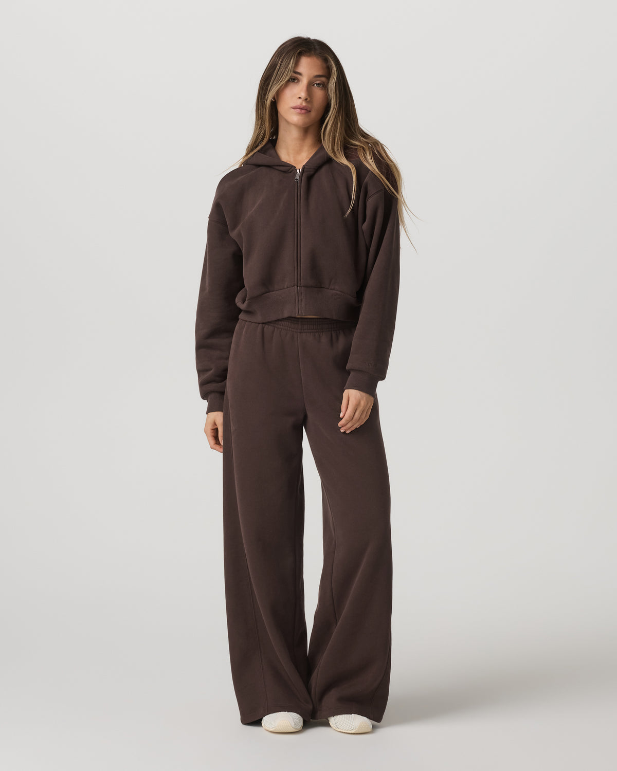 Restore Mini Full Zip Hoodie Women's Java Jacket | Vuori onsale