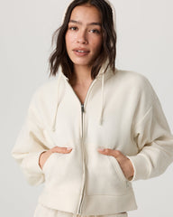 Beach Fleece Zip Up Women's Natural Full-Zip Hoodie | Vuori outlet